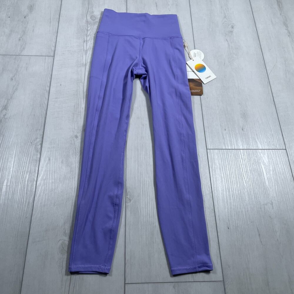 NWT Vuori Women's XS Studio Pocket Leggings Ultra Violet Purple Yoga Workout